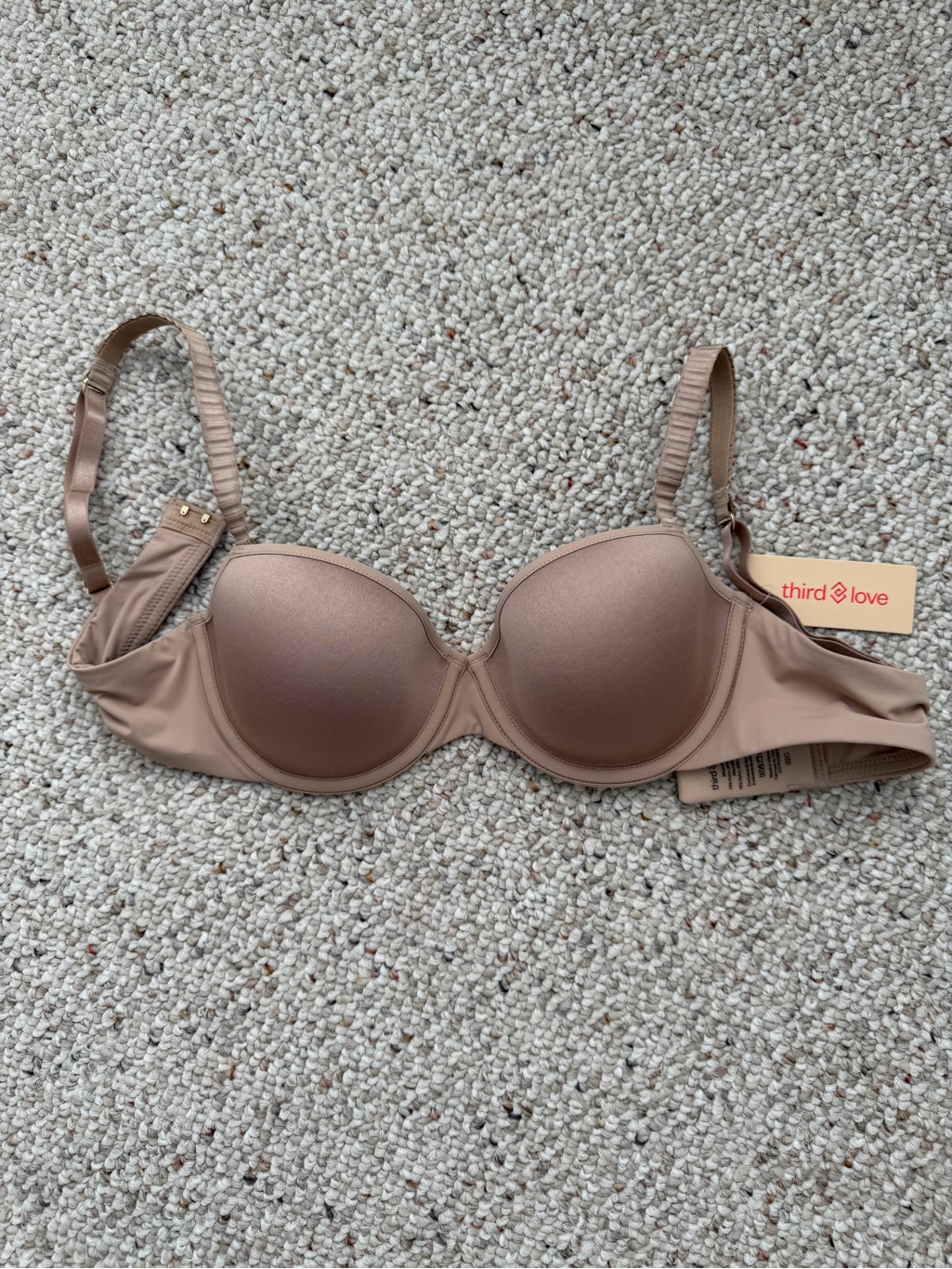 Thirdlove T-Shirt Bra In Light Brown Nude